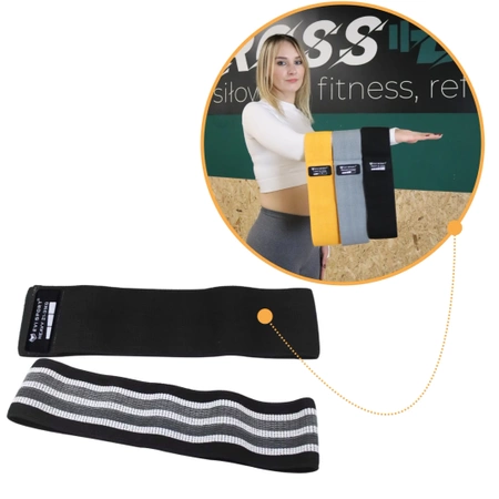 GUMY OPOROWE MATERIAŁOWE do Ćwiczeń ZESTAW 3 Mocne TAŚMY Fitness + EBOOK