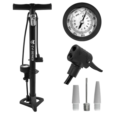 Bicycle Floor Pump with Pressure Gauge Workshop Pump