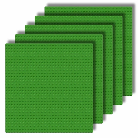 CONSTRUCTION PLATES for LEGO bricks 32x32 XL creative SET of 5 pieces green