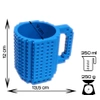 Creative LEGO Brick Mug with Starter Kit - Blue