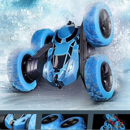 RC auto na dálkové ovládání EVI STUNT, akrobatické auto - modré