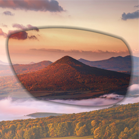 Polarizační sluneční brýle NERDY wood UV400 set XXL s pouzdrem - černá skla