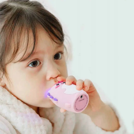 Szczoteczka soniczna dla dzieci do zębów EVI KIDS wersja 360 st z UV - różowa