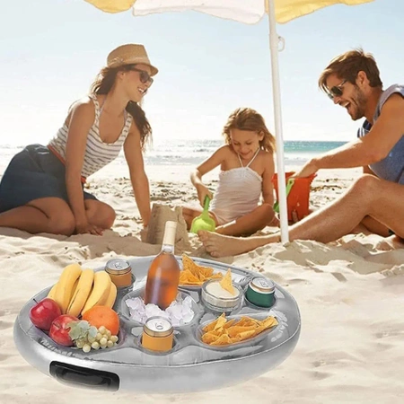 PŁYWAJĄCY STOLIK DO BASENU JACUZZI DMUCHANY BAREK NAPOJE DRINKI PRZEKĄSKI