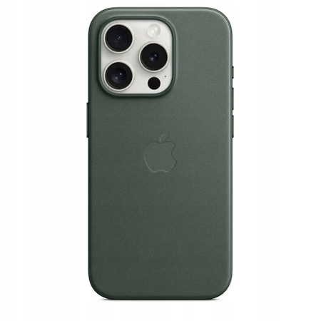 Oryginalne etui APPLE trwała obudowa iPhone 15 PRO FINEWOVEN MT4U3ZM green