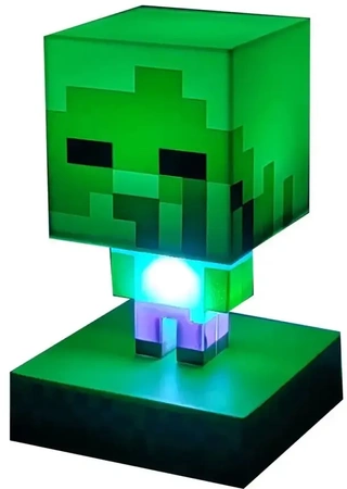 MINECRAFT ZOMBIE 3D ICON noční lampa - LED lampa