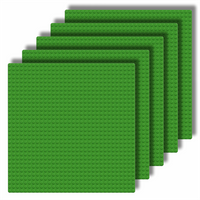 CONSTRUCTION PLATES for LEGO bricks 32x32 XL creative SET of 5 pieces green
