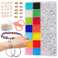 BEADS for bracelets, necklaces, jewelry CREATIVE DIY set with letters