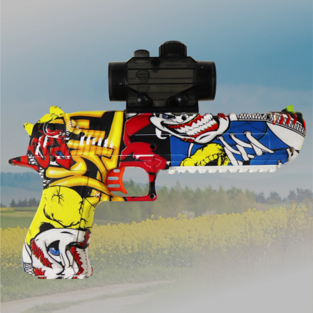 Pistolet na kulki żelowe broń KARABIN automat laser zestaw DESERT EAGLE CS