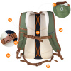 TOURIST TREKKING MOUNTAIN BACKPACK 25L MEN'S WOMEN'S STRONG FOR MOUNTAINS GREEN