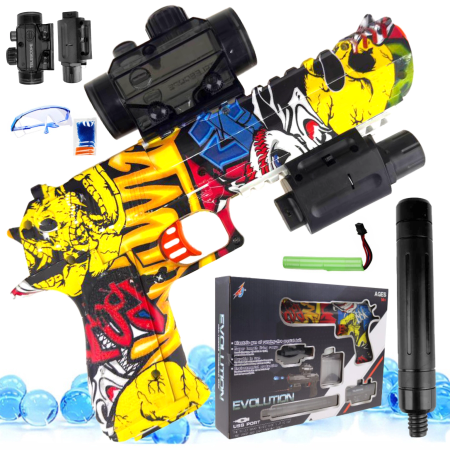 Gel ball gun KARABIN automatic laser set DESERT EAGLE CS