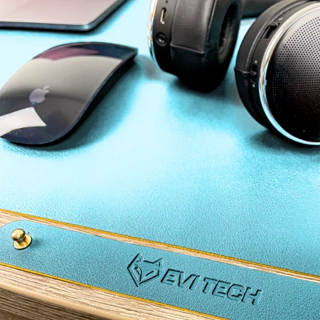 Ochranná podložka pod klávesnici a myš na stůl 60x35 cm - modrá