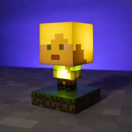 Lampka nocna MINECRAFT ALEX 3D ICON - lampa LED