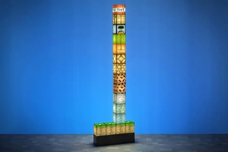 MINECRAFT Bedside lamp Stacking blocks, large set