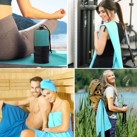 Microfiber Quick-Drying Soft Towel Gym Beach Pool 130x75 cm