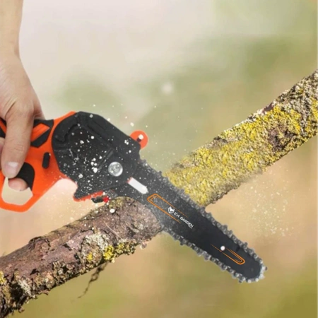 Akumulátorová řetězová pila Pila 6" 2x akumulátor 24V 2x řetěz 6"