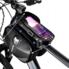 Sakwa rowerowa na ramę, uchwyt na telefon, torba wodoodporna rozmiar XL