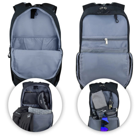 TURISTICKÝ TREKINGOVÝ HORSKÝ BATOH 25L PÁNSKÝ DÁMSKÝ SILNÝ DO HOR ČERNÝ