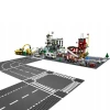 LEGO bricks construction board - road bend