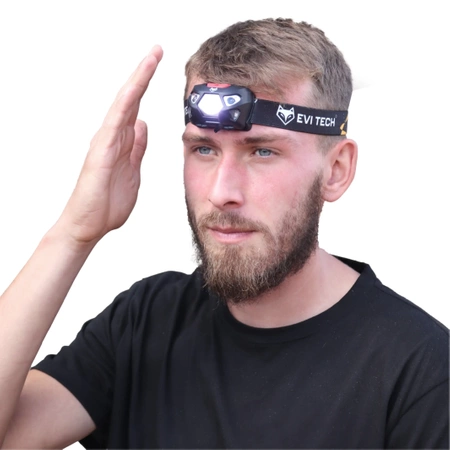 LED HEADLAMP Rechargeable Headlamp Strong Waterproof Lamp Gesture Control USB-C