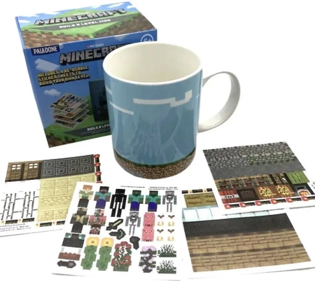 MINECRAFT DIY hrnek (Build A Level) se samolepkami