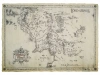 Map of Middle-earth LORD OF THE RINGS parchment 47x67cm