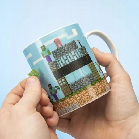MINECRAFT DIY Mug (Build A Level) with stickers