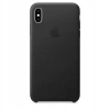 Originální pouzdro APPLE iPhone XS MAX Kožené - Černé (Black) - MRWT2ZM/A