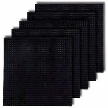 STAVEBNÍ DESKY na LEGO kostky 32x32 XL kreativní SADA 5 kusů Černá