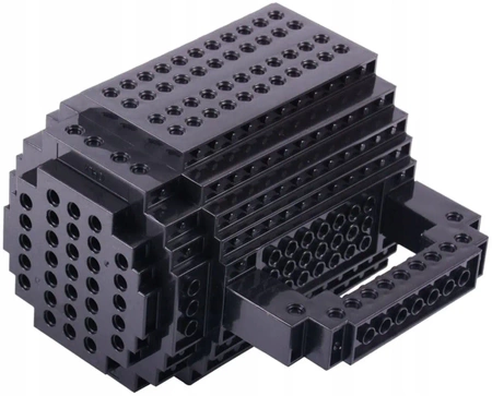 Creative LEGO Brick Mug with Starter Kit - Black