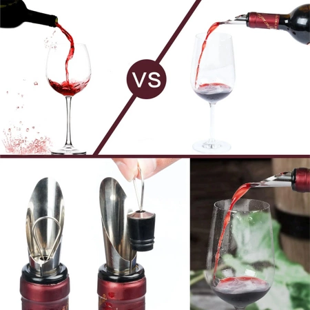 Premium Wine Set: Corkscrew, Bottle Opener, Pourer, Thermometer, Box