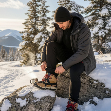 RACZKI NA BUTY Turystyczne ANTYPOŚLIZGOWE Łańcuchy KOLCE Trekkingowe ETUI - 41-44 Crampons Premium