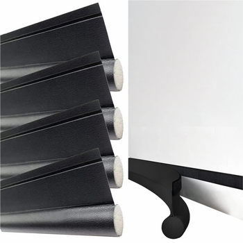 PĚNOVÉ TĚSNĚNÍ OKEN, jednoduché se suchým zipem, černé - sada 4 ks