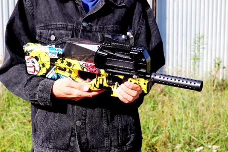 Karabin P90 MP CS automat na kulki żelowe pistolet CSGO dla dzieci zabawka
