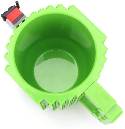 Creative LEGO Brick Mug with Starter Kit - Green