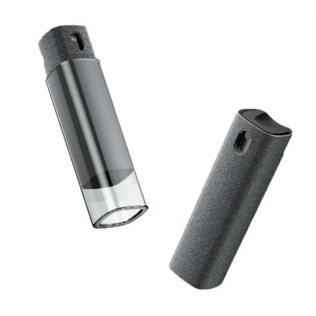 Cleaning set for phone, portable screen cleaner, 2-in-1 set, gray color