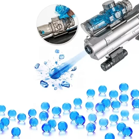 Kulki żelowe naboje do Pistoletu i Karabinu 7-8mm - niebieskie 22000 sztuk