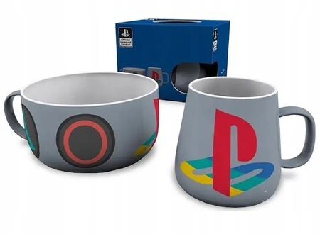 Zestaw śniadaniowy PlayStation PS4 PS5 SONY kubek i miska