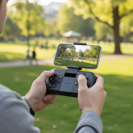 DRON ZABAWKA FlyPro2X REGULACJA 2 KAMERY Silniki BEZSZCZOTKOWE 30min WIFI