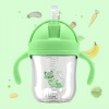 Sippy cup with weighted straw for learning to drink, Sippy bidon - colour green