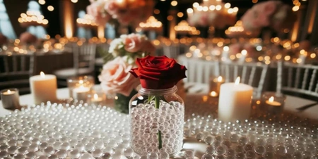 HYDROGEL GROUND Balls for flowers - colourless 50000 pieces