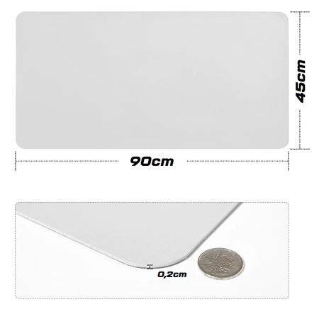 Ochranná podložka na stůl pro klávesnici a myš 90x45 cm - růžová tmavá a světlá