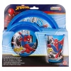 Sada nádobí do mikrovlnné trouby SPIDERMAN - talíř, miska, hrnek MARVEL