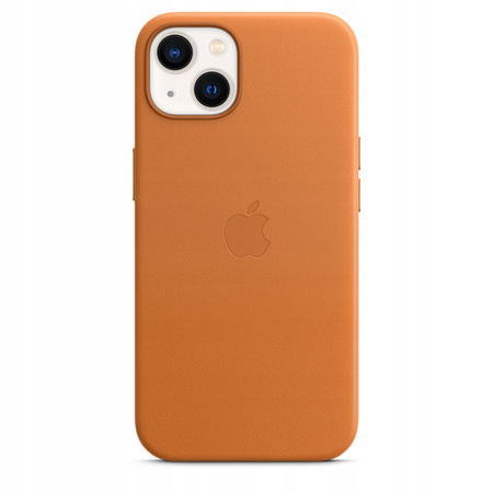 Originální kožené pouzdro APPLE iPhone 13 - Golden Brown - MM103ZM/A