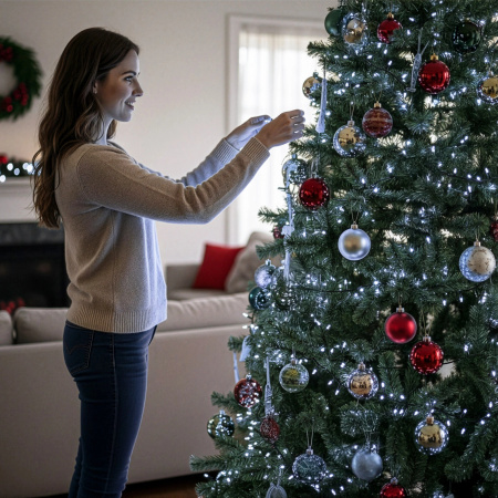 OUTDOOR CHRISTMAS LIGHTS 500 LED CHRISTMAS LIGHTS FOR CHRISTMAS TREE 35m XXL - COLD