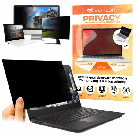 FILTR PRYWATYZUJĄCY na monitor - ochrona danych RODO - 27" 598x337 mm