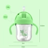 Sippy cup with weighted straw for learning to drink, Sippy bidon - colour green