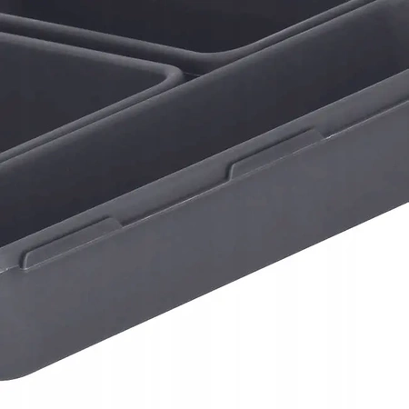 Modular insert organiser for drawer and desk 8 pieces - grey