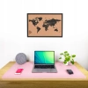 Protective desk mat for keyboard and mouse on table 60x35 cm - pink dark and light