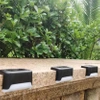 Solar lamp for stairs, LED garden lighting, SET of 4, dusk sensor